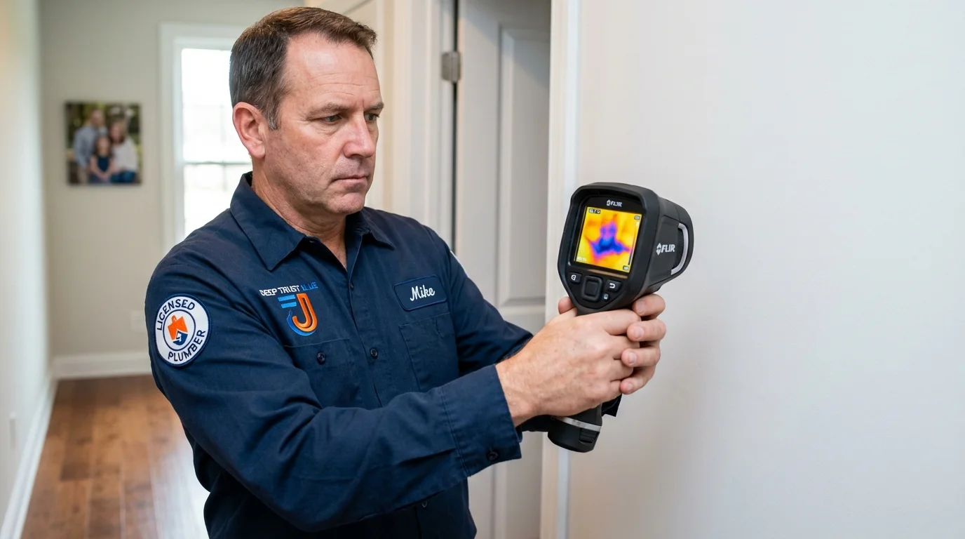 Thermal imaging leak detection by Johns Plumbing LLC in Mount Ayr